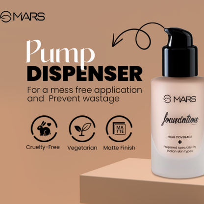 Flawless Glow Duo | MARS God’s Glow Illuminator + Full Coverage Foundation | All-Day Hydration & Glowy Finish