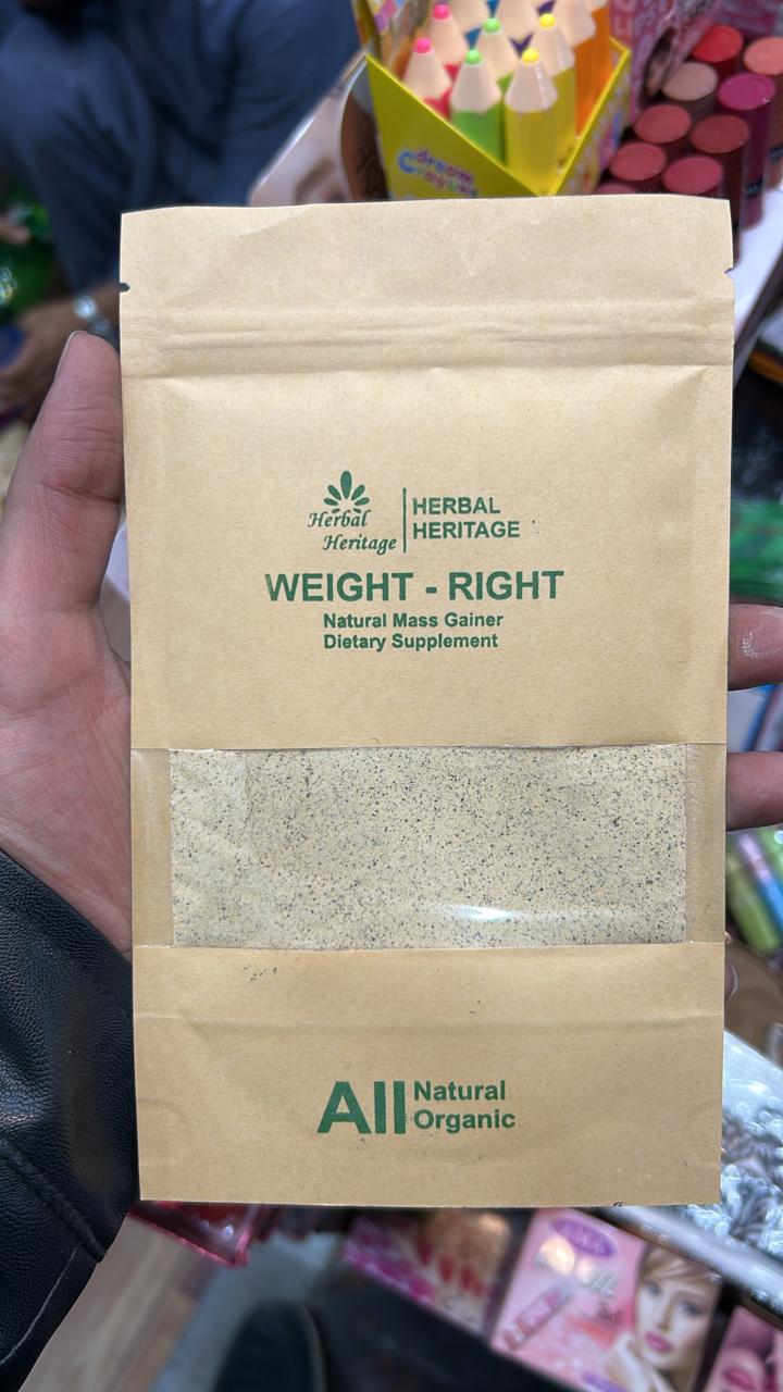 Herbal Heritage Natural Mass Gainer – Dietary Supplement for Healthy Weight Gain & Energy Support- 100g(Buy 1 Get 1 Free)