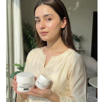 Havelyn Luxury Hand & Foot Cream + Night Cream Bundle | Deep Moisturizing & Overnight Repair Duo