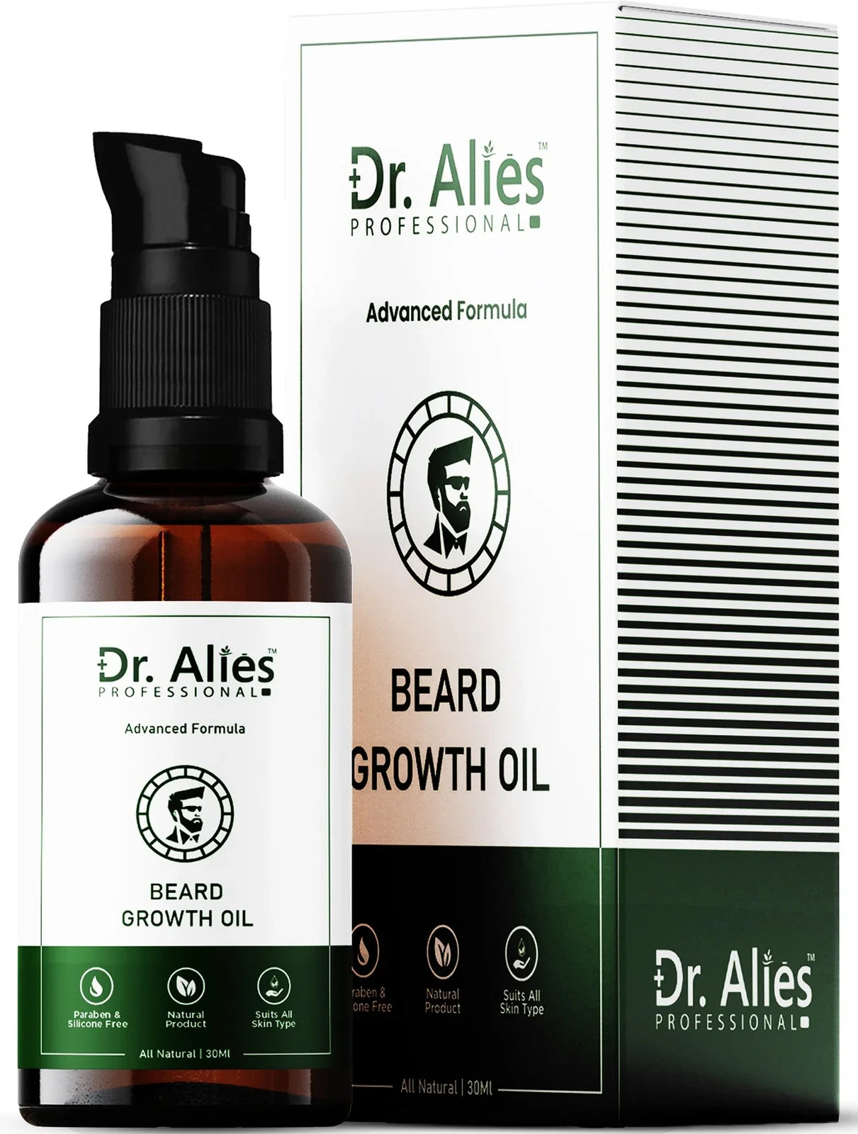Dr. Alies Professional Beard Growth Oil for strong and healthy beard growth  Hair Oil (30 ml)
