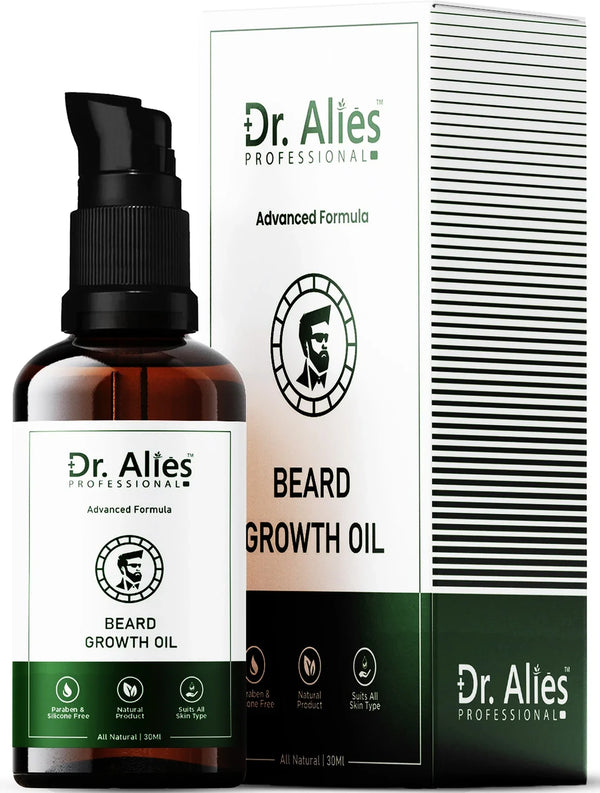 Dr. Alies Professional Beard Growth Oil for strong and healthy beard growth  Hair Oil (30 ml)