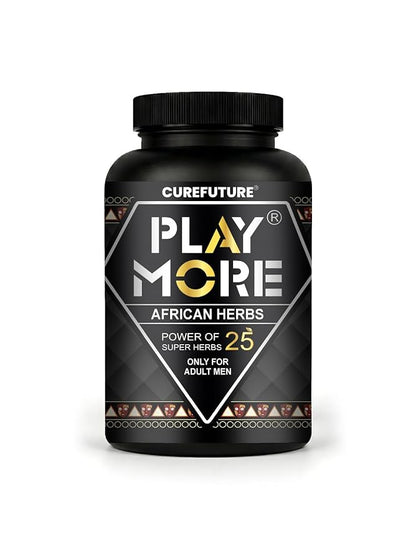 Play More Powerful African Herbs Powder for Men – 150g | 25Natural Herbs Energy & Overall Wellbeing