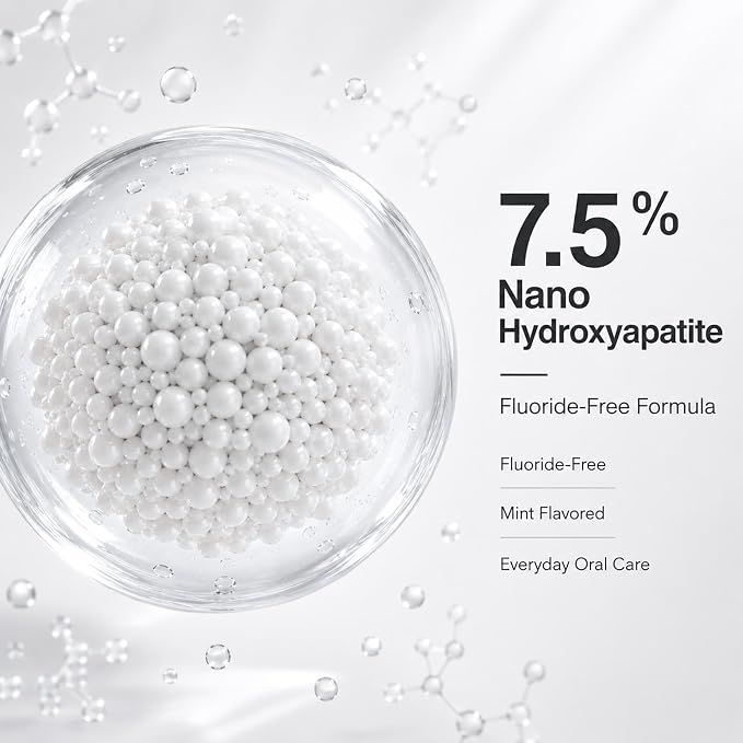 Ayzololo 7.5% Hydroxyapatite Toothpaste,Gentle and Effective Formula,Fresh Mint (Pack of 1)