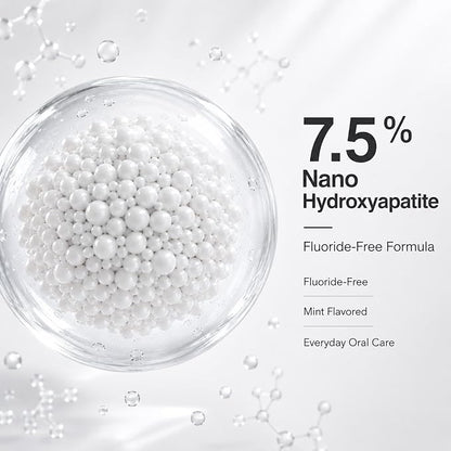 Ayzololo 7.5% Hydroxyapatite Toothpaste,Gentle and Effective Formula,Fresh Mint (Pack of 1)