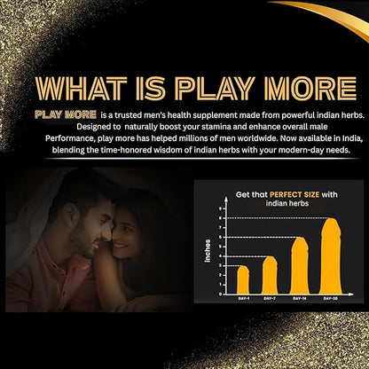 Play More Powerful African Herbs Powder for Men – 150g | 25Natural Herbs Energy & Overall Wellbeing