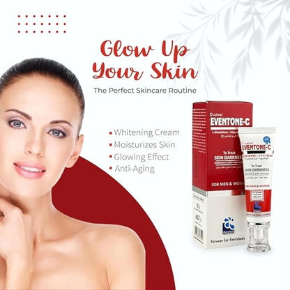 Eventone-C Whitening Cream with L-Glutathione and Vitamin C for Men and Women, 30g