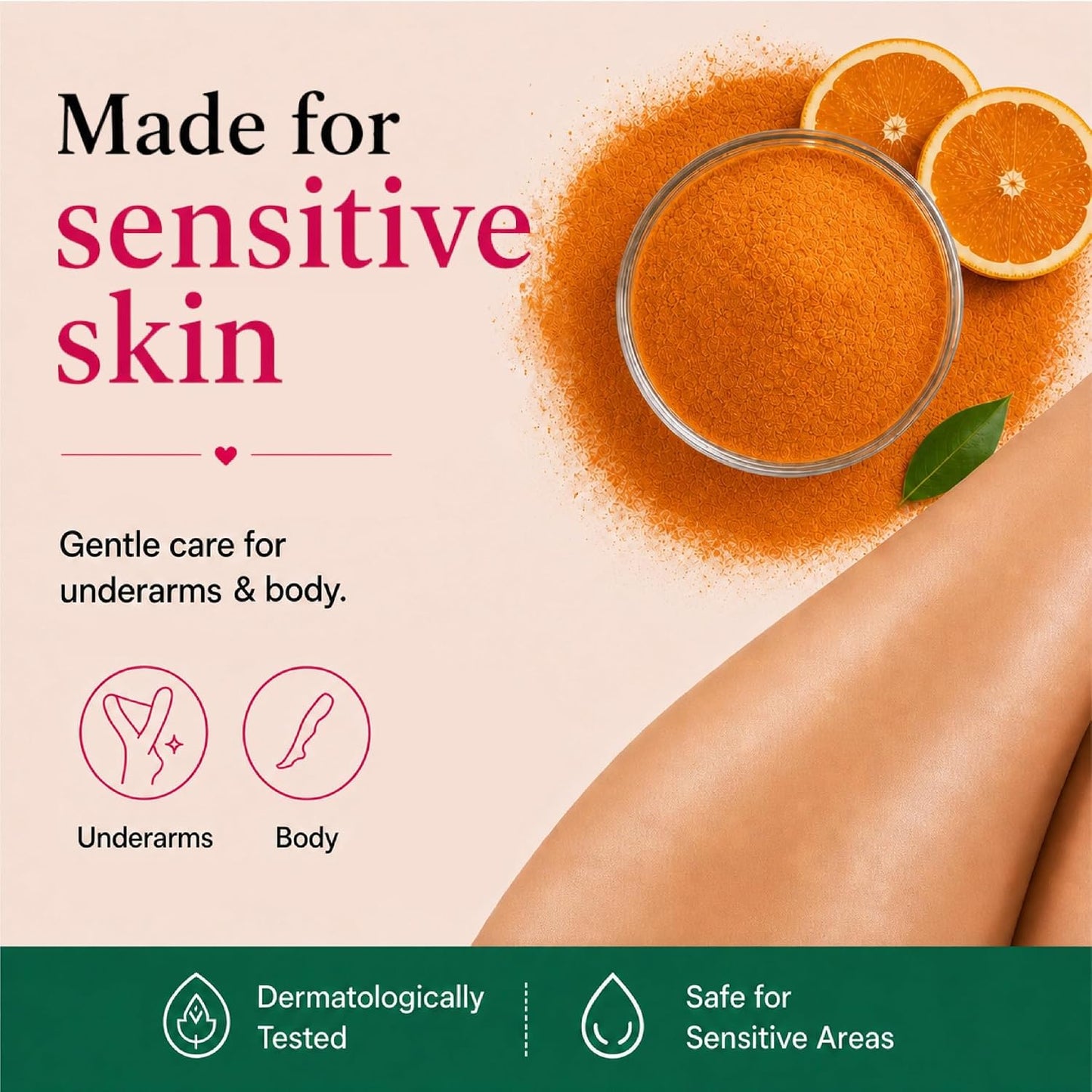 Herbal Wax Powder for Women,s with No Harmful Chemicals, No Irritation, No Skin Rashes - 300 Gm Combo Pack