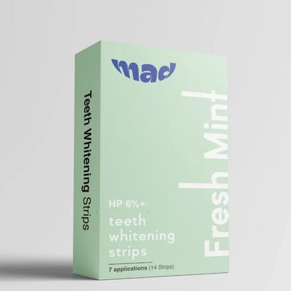 MAD Dental Pro White Strips + FREE MAD Teeth Whitening Foam AND MAD Teeth Whitening Powder (BEST SELLER))