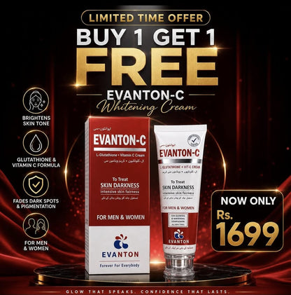Eventone-C Whitening Cream with L-Glutathione and Vitamin C for Men and Women, 30g