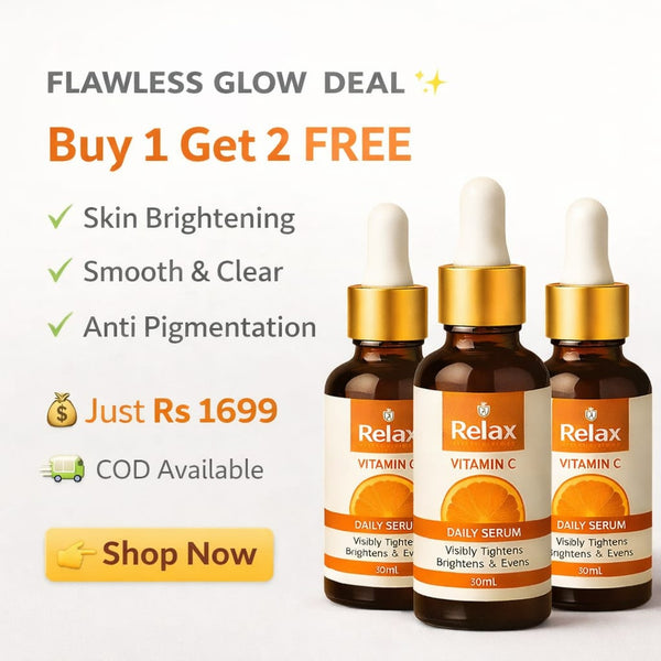 Relax Vitamin C Serum (30ml) Buy 1 Get 1 Free | 50% OFF | Free Home Delivery