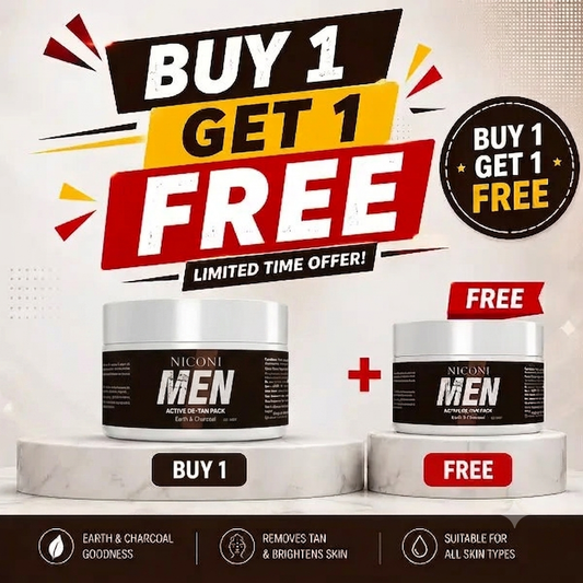 Niconi Men Enzyme De Tan Pack (Cream Buy 1 Get 1 Free)
