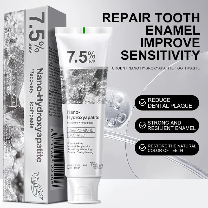 🦷 Nano Hydroxyapatite Toothpaste ⭐⭐⭐⭐⭐ 1000+ Verified Reviews